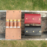 Maxbell Seasoning Bottle Storage Pouch Spice Jar Sealing Cooking Accessories Brown