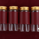 Maxbell Seasoning Bottle Storage Pouch Spice Jar Sealing Cooking Accessories Red