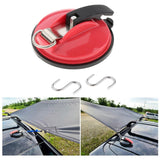 Maxbell Car Suction Cup Anchor with Securing S Hook Sucker Cup for Car Awning Boat Red