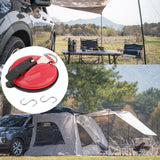 Maxbell Car Suction Cup Anchor with Securing S Hook Sucker Cup for Car Awning Boat Red