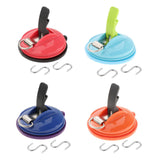 Maxbell Car Suction Cup Anchor with Securing S Hook Sucker Cup for Car Awning Boat Red