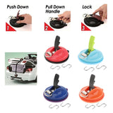 Maxbell Car Suction Cup Anchor with Securing S Hook Sucker Cup for Car Awning Boat Red