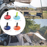 Maxbell Car Suction Cup Anchor with Securing S Hook Sucker Cup for Car Awning Boat Red