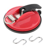 Maxbell Car Suction Cup Anchor with Securing S Hook Sucker Cup for Car Awning Boat Red