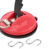Maxbell Car Suction Cup Anchor with Securing S Hook Sucker Cup for Car Awning Boat Red