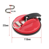 Maxbell Car Suction Cup Anchor with Securing S Hook Sucker Cup for Car Awning Boat Red