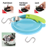Maxbell Car Suction Cup Anchor with Securing S Hook Sucker Cup for Car Awning Boat Light Blue