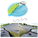 Maxbell Car Suction Cup Anchor with Securing S Hook Sucker Cup for Car Awning Boat Light Blue