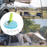Maxbell Car Suction Cup Anchor with Securing S Hook Sucker Cup for Car Awning Boat Light Blue