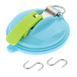 Maxbell Car Suction Cup Anchor with Securing S Hook Sucker Cup for Car Awning Boat Light Blue