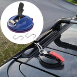 Maxbell Car Suction Cup Anchor with Securing S Hook Sucker Cup for Car Awning Boat Dark Blue