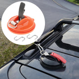Maxbell Car Suction Cup Anchor with Securing S Hook Sucker Cup for Car Awning Boat Orange