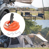 Maxbell Car Suction Cup Anchor with Securing S Hook Sucker Cup for Car Awning Boat Orange