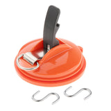 Maxbell Car Suction Cup Anchor with Securing S Hook Sucker Cup for Car Awning Boat Orange