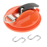 Maxbell Car Suction Cup Anchor with Securing S Hook Sucker Cup for Car Awning Boat Orange