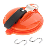Maxbell Car Suction Cup Anchor with Securing S Hook Sucker Cup for Car Awning Boat Orange