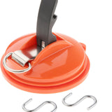 Maxbell Car Suction Cup Anchor with Securing S Hook Sucker Cup for Car Awning Boat Orange