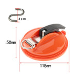 Maxbell Car Suction Cup Anchor with Securing S Hook Sucker Cup for Car Awning Boat Orange