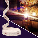 Maxbell 10M Oil Lantern Wick Flat Cotton Wick Oil Lamp Wick Burner with Stitch 1.3cm