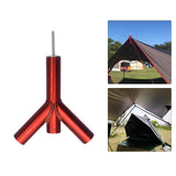 Maxbell Camping Tent Tarp Poles Canopy Awning Rod Shelters Sunshade Outdoor Red