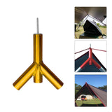 Maxbell Camping Tent Tarp Poles Canopy Awning Rod Shelters Sunshade Outdoor Gold