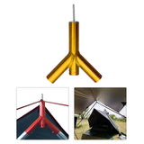 Maxbell Camping Tent Tarp Poles Canopy Awning Rod Shelters Sunshade Outdoor Gold