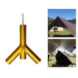 Maxbell Camping Tent Tarp Poles Canopy Awning Rod Shelters Sunshade Outdoor Gold