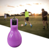 Maxbell Training Whistle Portable Sports PVC Hand Squeeze Whistles for Referee Purple