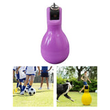 Maxbell Training Whistle Portable Sports PVC Hand Squeeze Whistles for Referee Purple