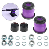Maxbell Skateboard Truck Bushings Kit Skateboard Cup Shock Absorb purple