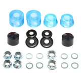 Maxbell Skateboard Truck Bushings Kit Skateboard Cup Shock Absorb transparent blue