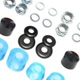 Maxbell Skateboard Truck Bushings Kit Skateboard Cup Shock Absorb transparent blue