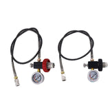 Maxbell Scuba Refill Adapter Tank Filling Adapter 8mm Quick Disconnect Portable Red