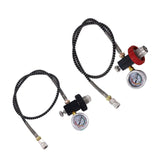 Maxbell Scuba Refill Adapter Tank Filling Adapter 8mm Quick Disconnect Portable Red