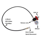 Maxbell Scuba Refill Adapter Tank Filling Adapter 8mm Quick Disconnect Portable Red