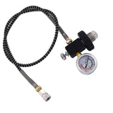 Maxbell Scuba Refill Adapter Tank Filling Adapter 8mm Quick Disconnect Portable Black