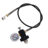 Maxbell Scuba Refill Adapter Tank Filling Adapter 8mm Quick Disconnect Portable Black