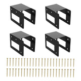 Maxbell Carbon Steel Firewood Bracket Kit Wood Storage Holder Log Rack Storage