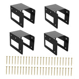 Maxbell Carbon Steel Firewood Bracket Kit Wood Storage Holder Log Rack Storage