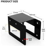 Maxbell Carbon Steel Firewood Bracket Kit Wood Storage Holder Log Rack Storage