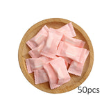 Maxbell 50x Mini Disposable Cotton Compressed Towels Outdoor Moistened Tissues