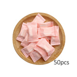 Maxbell 50x Mini Disposable Cotton Compressed Towels Outdoor Moistened Tissues