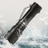 Maxbell Battery Operated Light Torch Compact Pocket Handheld Flashlight Black