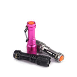 Maxbell Battery Operated Light Torch Compact Pocket Handheld Flashlight Black