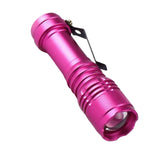 Maxbell Battery Operated Light Torch Compact Pocket Handheld Flashlight Rose Red