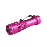 Maxbell Battery Operated Light Torch Compact Pocket Handheld Flashlight Rose Red