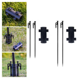 Maxbell Awning Rod Holder Metal Fixed Tube for Backpacking Outdoor Camping 30CM