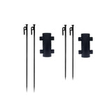 Maxbell Awning Rod Holder Metal Fixed Tube for Backpacking Outdoor Camping 30CM