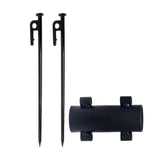 Maxbell Awning Rod Holder Metal Fixed Tube for Backpacking Outdoor Camping 30CM