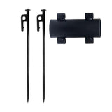 Maxbell Awning Rod Holder Metal Fixed Tube for Backpacking Outdoor Camping 30CM